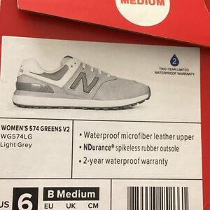 New Balance Women's 574 V2 Light Grey Sneakers